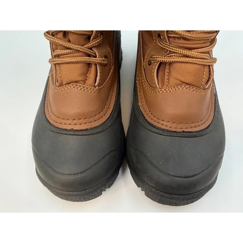 Kamik Women's Brown Black Sugarloaf Winter Snow Boots Plaid Liner Size 7